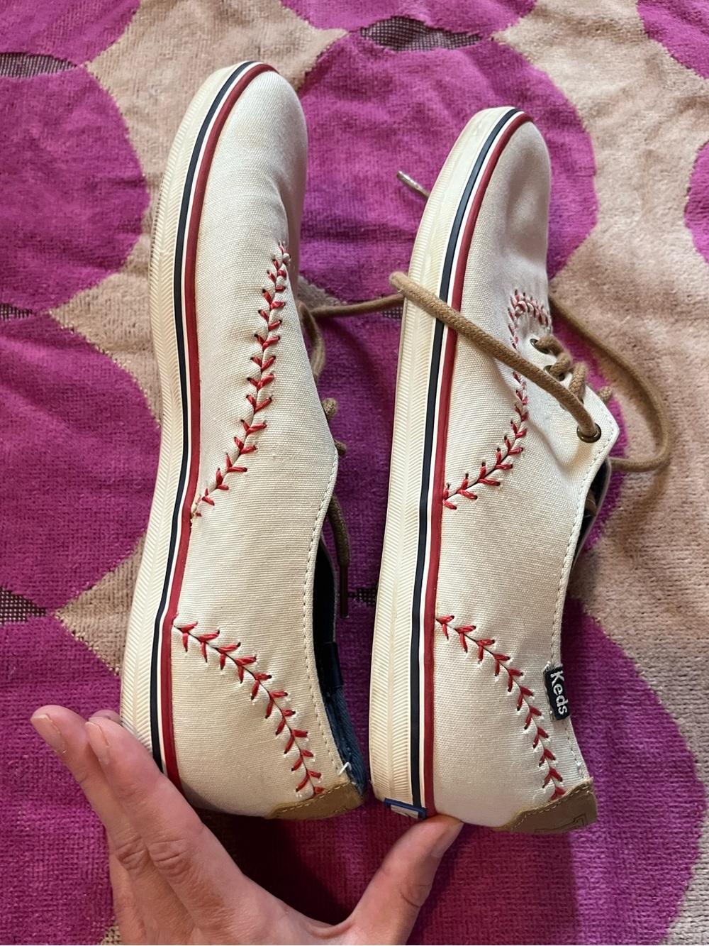 Keds Champion Canvas Pennant Baseball Sneakers
